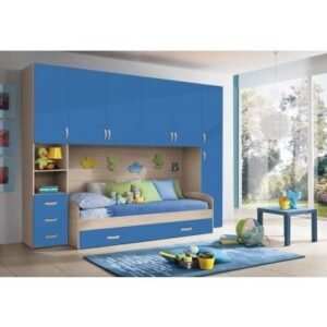 Cameretta a Ponte BLU o ROSA 285x86,5x236H