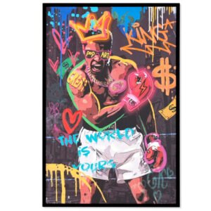 Quadro LED tela 83x3,7x123 Pitturato a mano