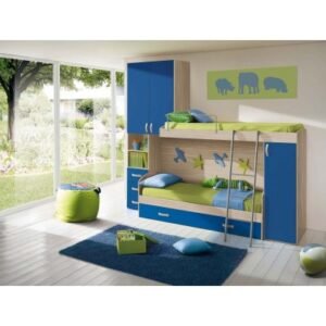 Cameretta a Soppalco Blu o Rosa 295x86,5x236H