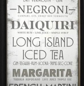 Quadro Specchio C-C Library ORO 40x110