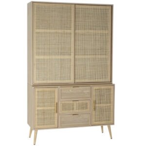 Vetrina Paulownia MDF 120x38,5x196