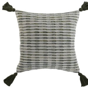 Cuscino Cotone Hecho a Mano Verde 45x45 420 gr