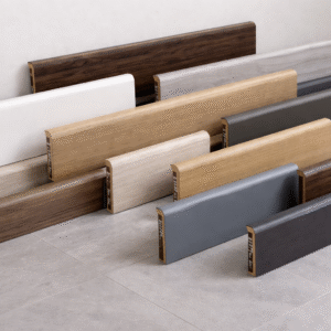 Varie Finiture e Dimensioni di Battiscopa in Legno KIMONO