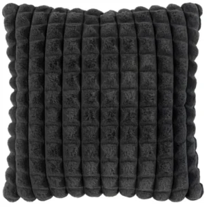 Cuscino Poliestere Effetto 3D Nero