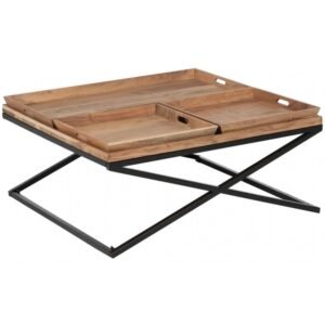 Tavolino Legno di Mango e Ferro