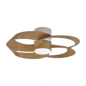 Plafo/Ventilatore Rose pale in Legno