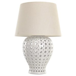 Lampada da Tavolo Porcellana/Lino 45x69